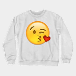 face throwing a kiss Crewneck Sweatshirt